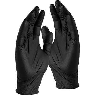 BLACK NITRILE GLOVE-N/P 100/BX